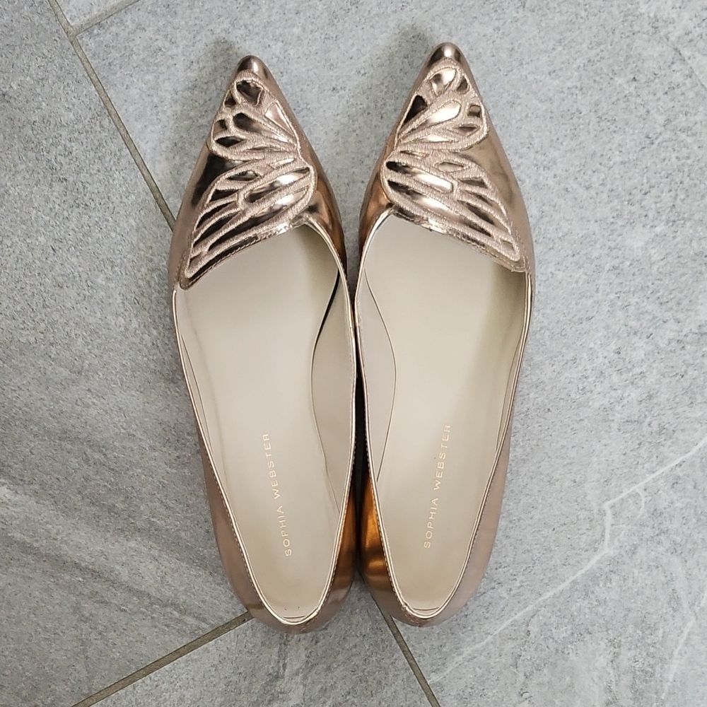 Sophia Webster Rose Gold Women's Flats
